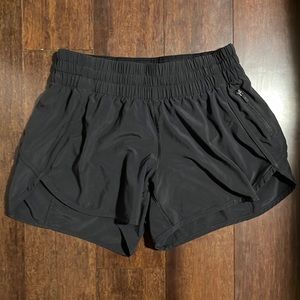 Tracker Lined Short 4", black, size 8, like new, smoke free home.